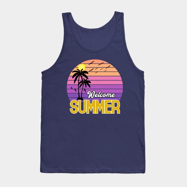 Summer Vacation T Shirt Tank Top by waleed7up